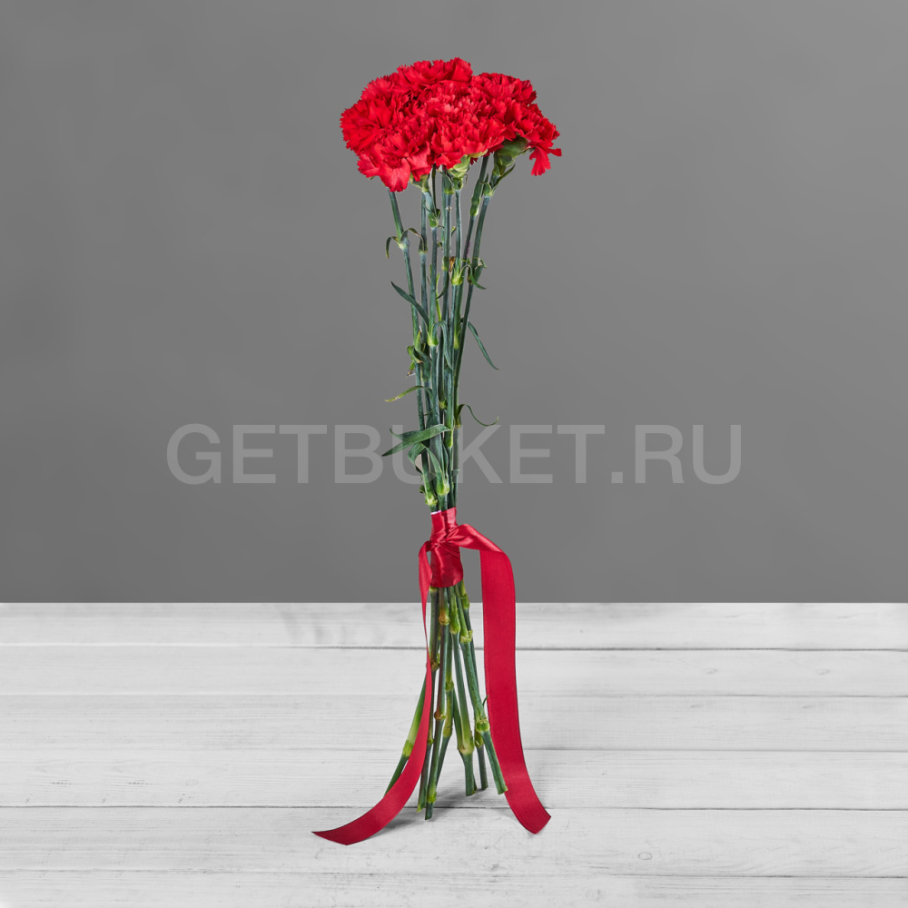 208802 Восемь красных гвоздик