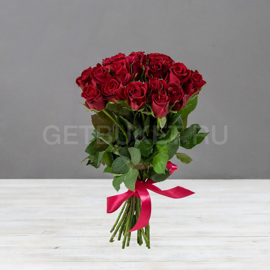 62916 Букет из 21 красной кенийской розы