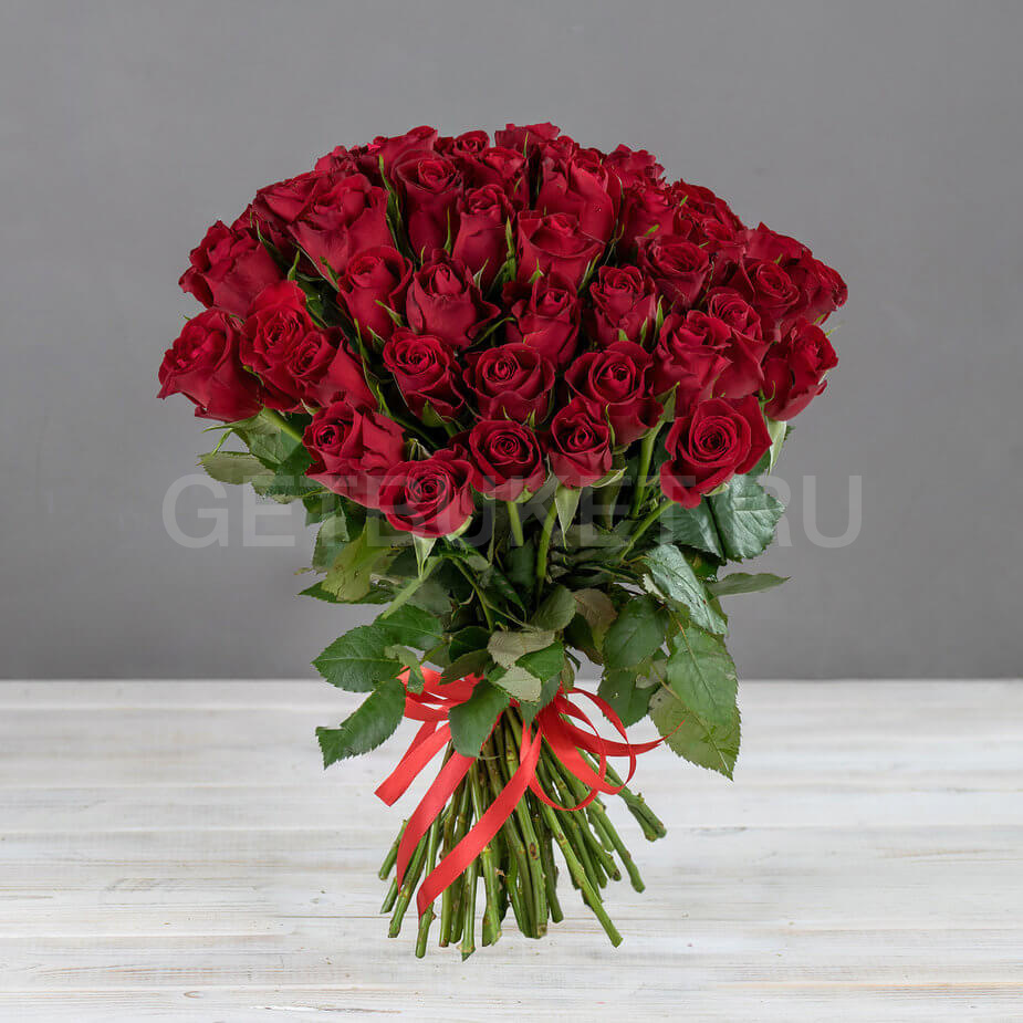 62939 Букет из 51 красной кенийской розы